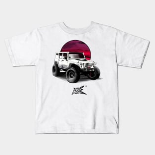 jeep wrangler rubicon white Kids T-Shirt